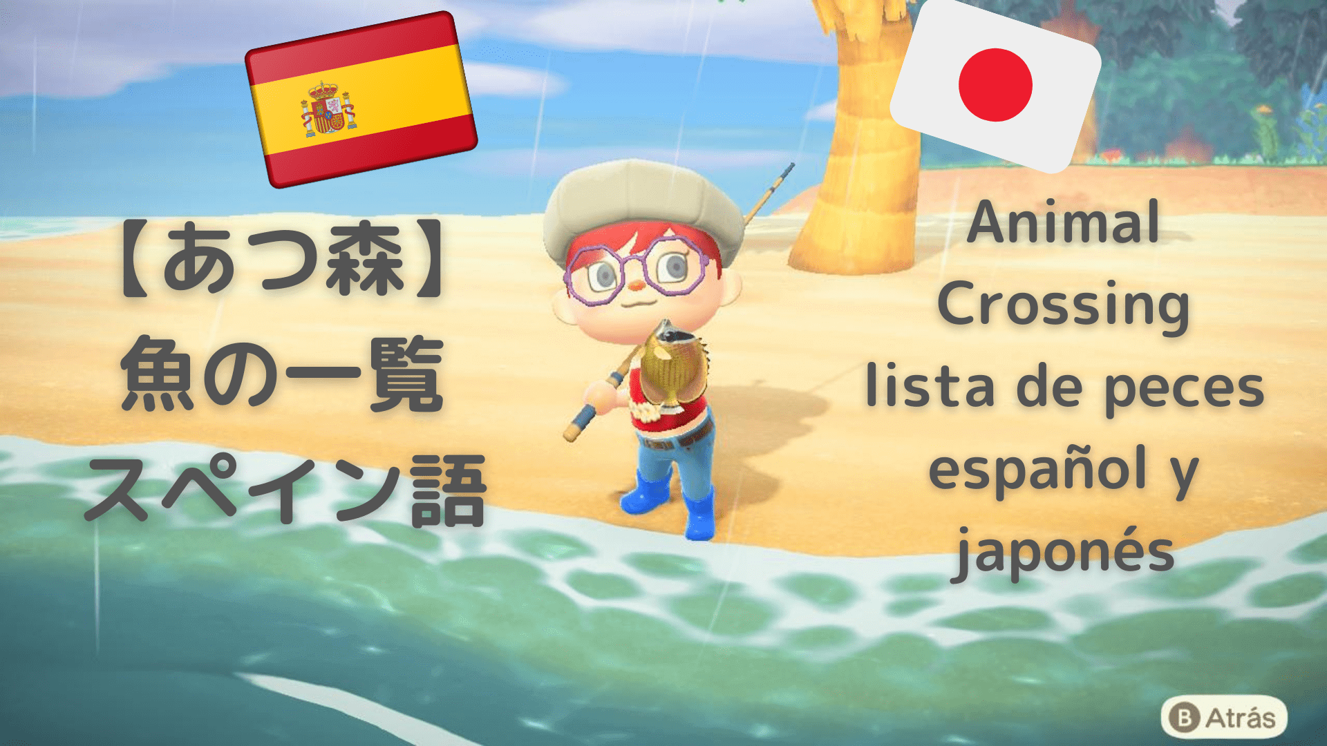 あつ森 スペイン語で魚の一覧 日本語付き Animal Crossing Peces シスカーにおいでよ